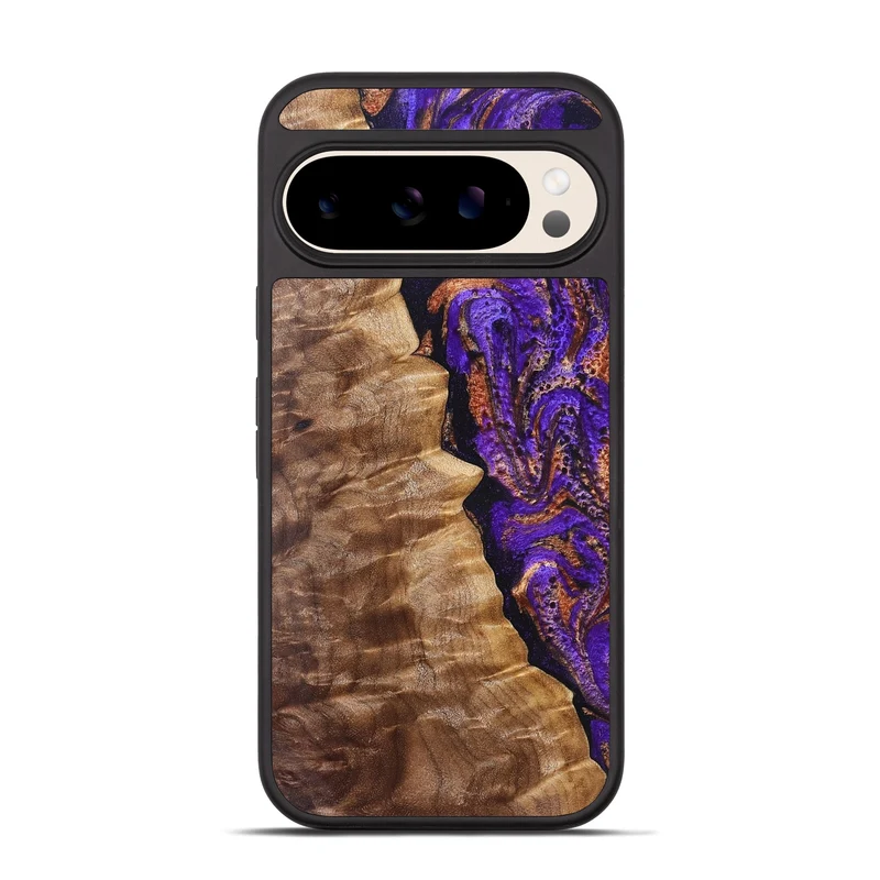 Pixel 10 Pro Wood Phone Case - Leanna (Purple, 829732)