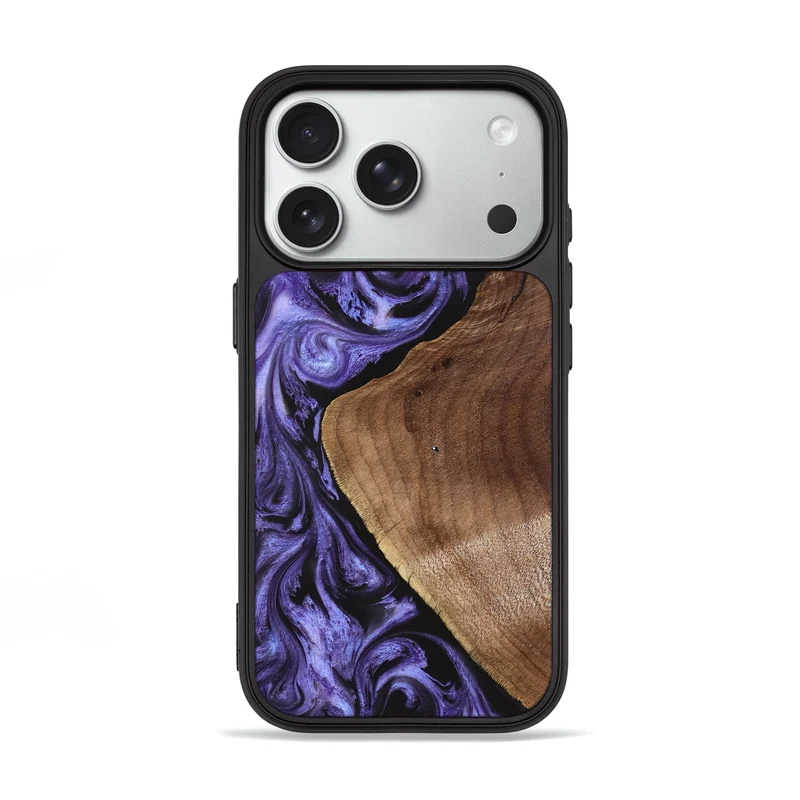 iPhone 18 Pro Wood Phone Case - Scot (Purple, 829729)