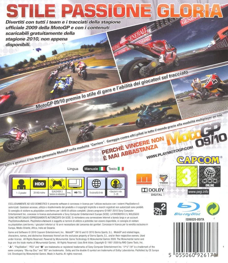 MOTO GP 09/10 PS3 ( versione italiano)