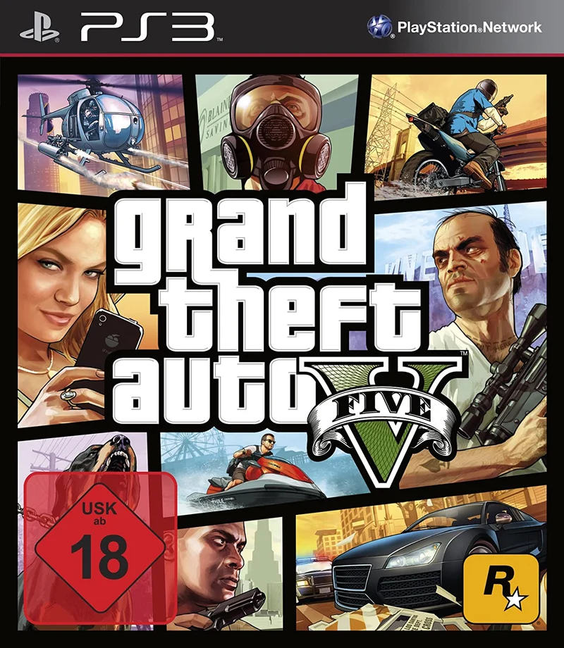GTA V - GRAND THEFT AUTO 5 - Playstation 3 Edizione Tedesca ( Multilingua - Italiano Incluso)