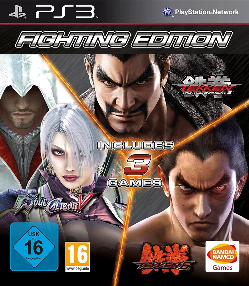 Fighting Edition: Tekken Tag 2, Tekken 6 & Soulcalibur V Playstation 3 Edizione Europea