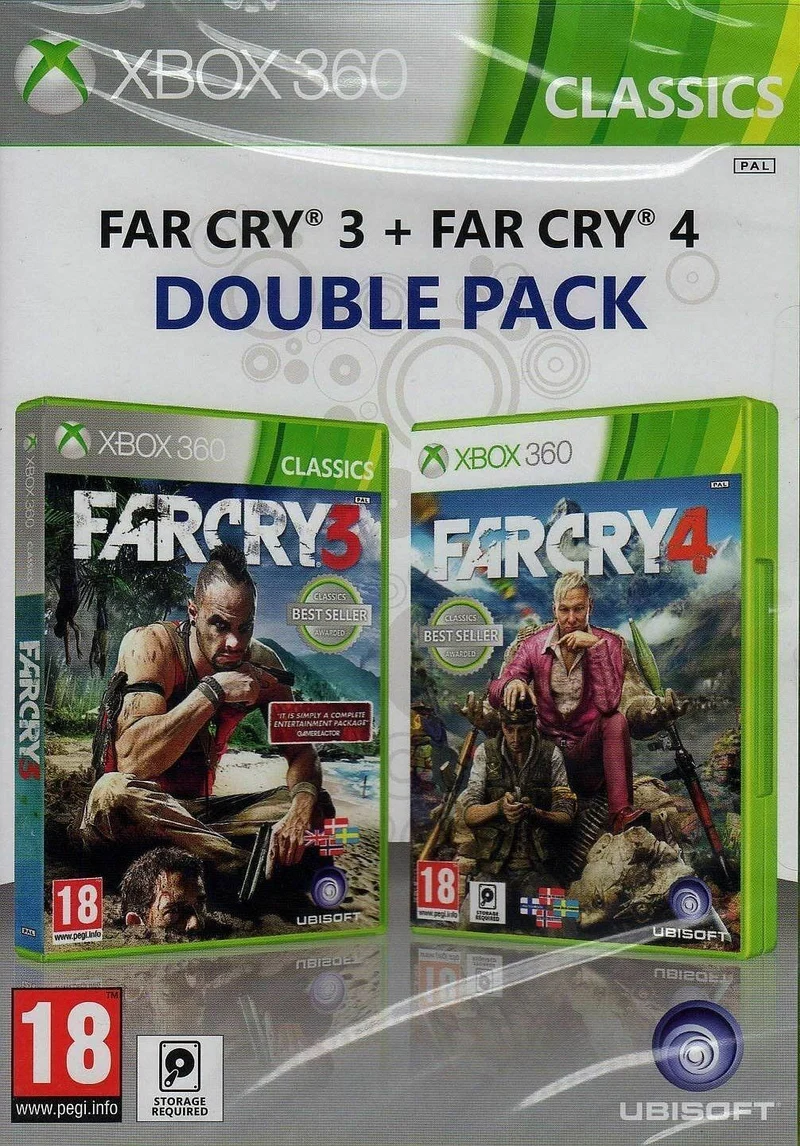 FAR CRY 3 & FAR CRY 4 Double Pack XBOX 360 (multilingue)