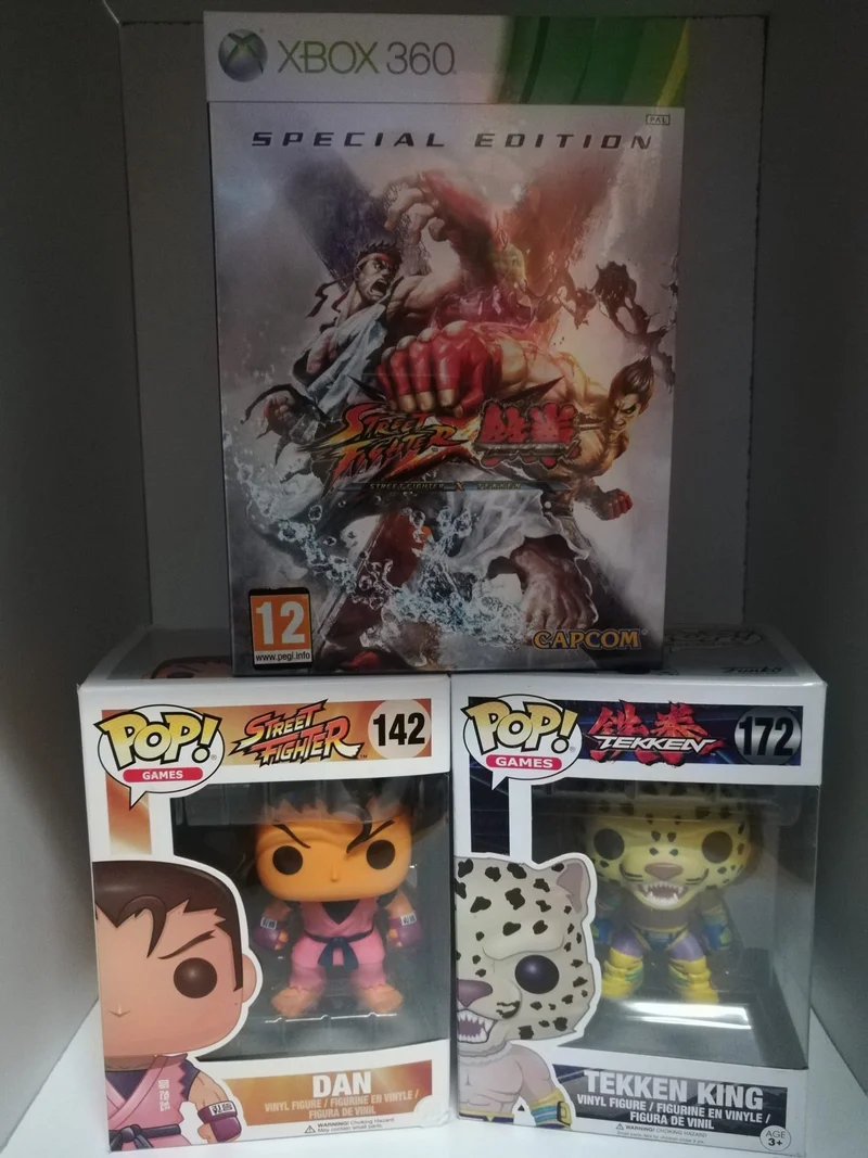 STREET FIGHTER X TEKKEN SPECIAL EDITION XBOX 360 + 2 FUNKO POP! (DEN)(KING)