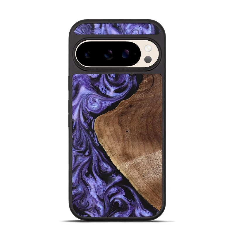 Pixel 10 Pro Wood Phone Case - Scot (Purple, 829729)
