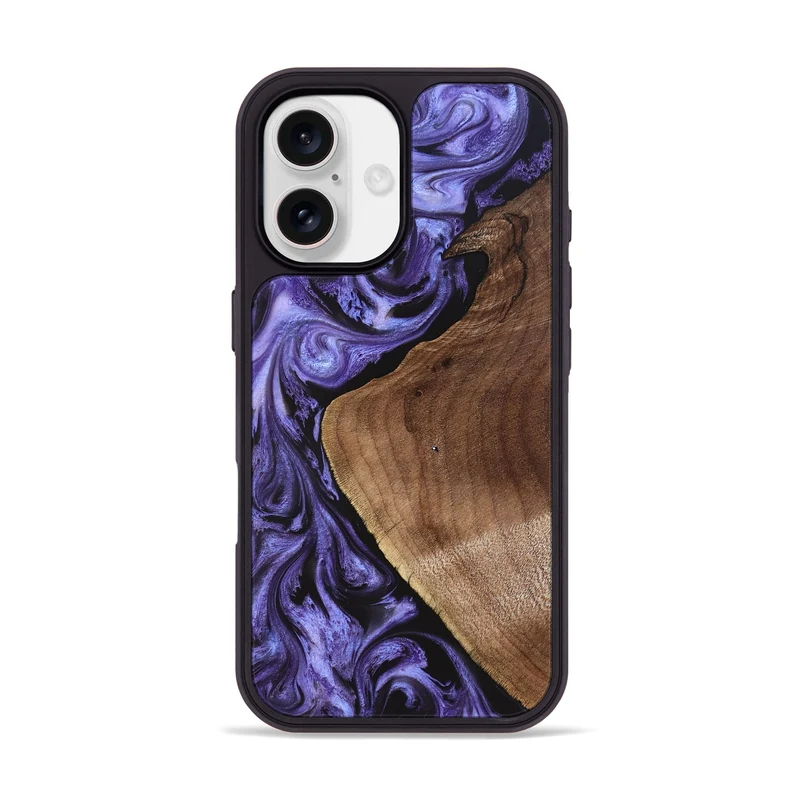 iPhone 17 Wood Phone Case - Scot (Purple, 829729)