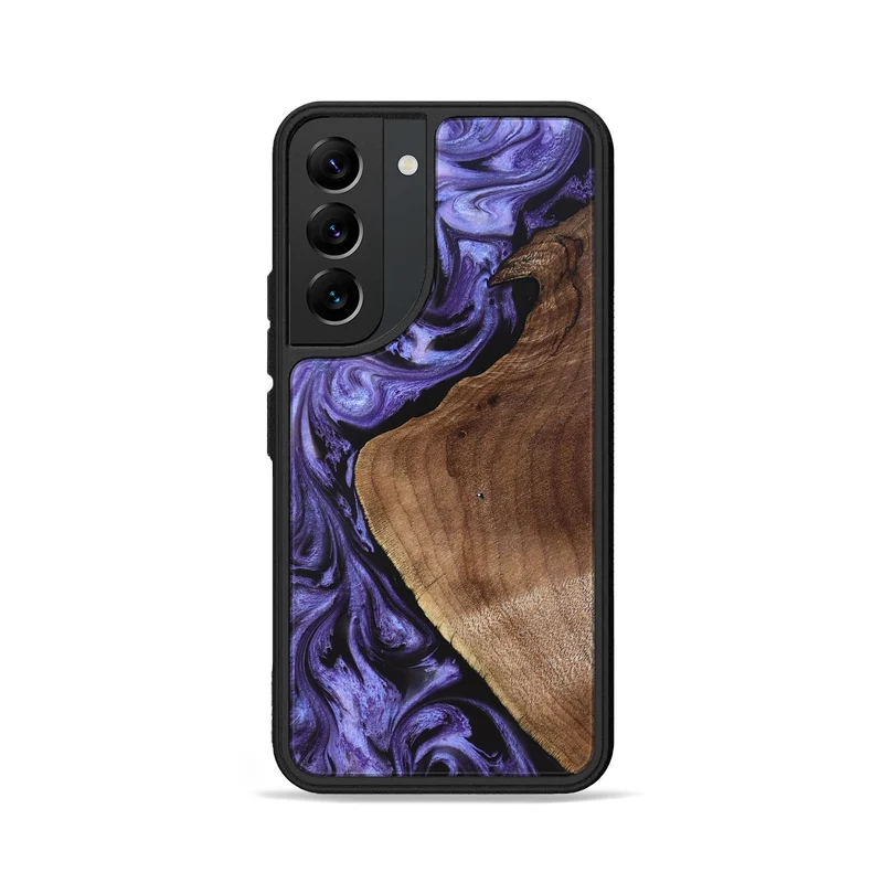 Galaxy S22 Wood Phone Case - Scot (Purple, 829729)