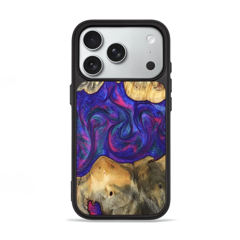 iPhone 18 Pro Wood Phone Case - Donie (Purple, 829728)