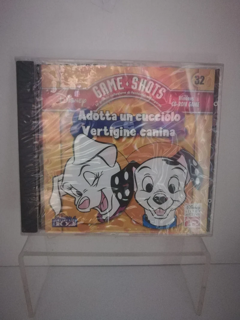 DISNEY ADOTTA UN CUCCIOLO E VERTIGINE CANINA (game shots)(windows CD-ROM)(nuovo)