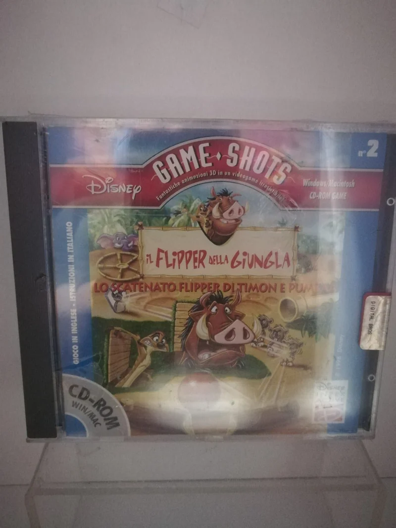DISNEY IL FLIPPER DELLA GIUNGLA (game shots)(windows/macintosh CD-ROM)(nuovo)