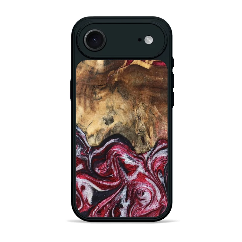 iPhone 17 Air Wood Phone Case - Chaya (Red, 829722)