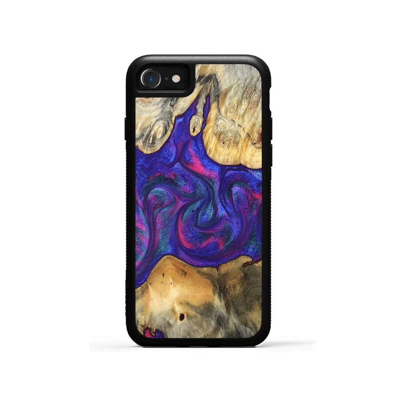 iPhone SE Wood Phone Case - Donie (Purple, 829728)